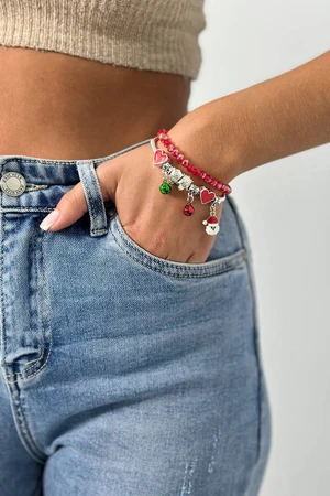 Christmas Santa's Head Bracelet