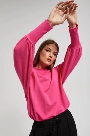 blouse with inflatable sleeves