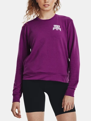 Under Armour Sweatshirt UA Rival Terry Graphic Crew-PPL - Women