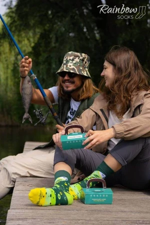 FISHING TIME Set of 2 pairs of Rainbow Socks