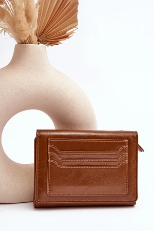 Women's brown wallet made of Joanela eco-leather