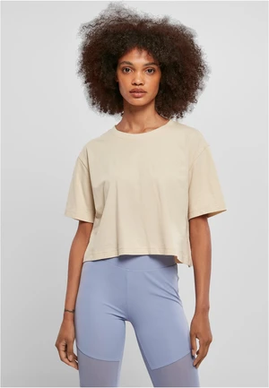 Women's short oversized T-shirt from the soft sea