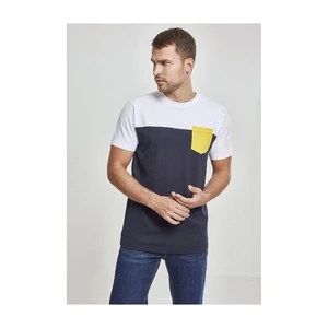 3-Colored Pocket T-Shirt NVY/WHT/CHROMEYELLOW