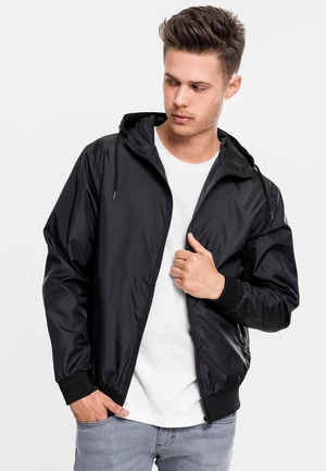 Black windbreaker