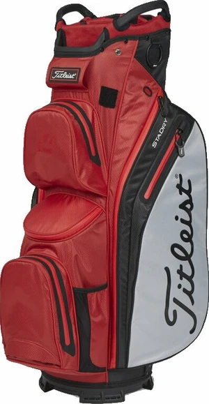 Titleist Cart 14 StaDry Dark Red/Grey/Black Borsa da golf Cart Bag