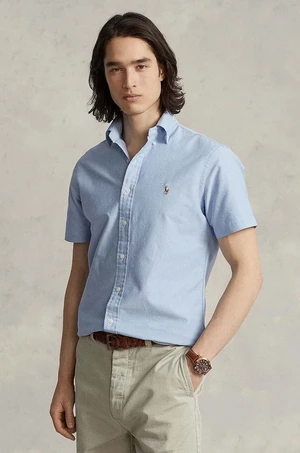 Bavlnená košeľa Polo Ralph Lauren pánska, regular, s golierom button-down