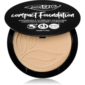 puroBIO Cosmetics Compact Foundation kompaktní pudrový make-up SPF 10 odstín 01 9 g