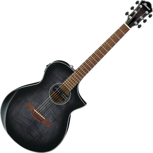 Ibanez AEWC400-TKS Transparent Black Sunburst Elektroakustická gitara Jumbo