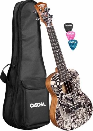 Cascha HH 2605 Art Series Sketch Konzert-Ukulele