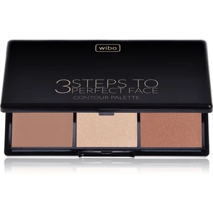 Wibo 3 Steps To Perfect Face  Dark konturovací paletka na obličej 10 g