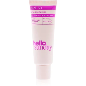 hello sunday the matte one zmatňujúca podkladová báza pre mastnú a problematickú pleť SPF 50 50 ml