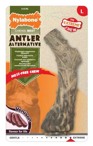 Nylabone Healthy Edibles Extreme Chew Antler Venison Flavour L