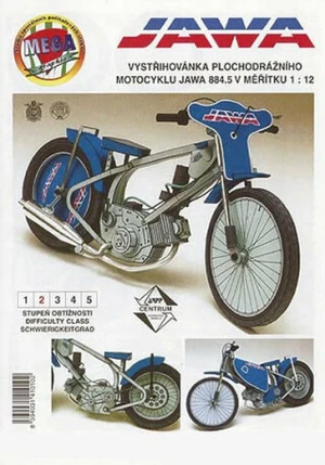 Plochodrážní motocykl JAWA 884.5/ papírový model - Miloš Čihák