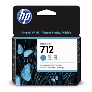 Cartridge HP 712, 29ml (3ED67A) modrá Barva: Azurová Objem kazety: 29 ml Kompatibilní tiskárny:  HP DesignJet Studio 24'' (5HB12A) HP DesignJet Studio