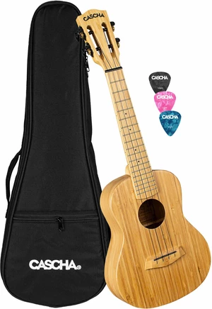 Cascha HH 2313 Bamboo Ukulele da Concerto Natural