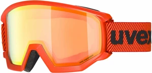 UVEX Athletic FM Fierce Red Mat/Mirror Orange Occhiali da sci