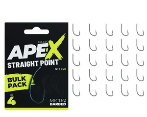 Ridgemonkey háčiky ape-x straight point bulk pack 25 ks - 6