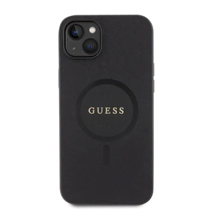 Ochranný kryt Guess Saffiano MagSafe pro Apple iPhone iPhone 15 Pro Max, černá