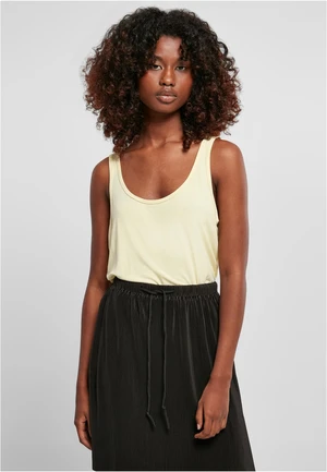 Women's Modal Loose Top Soft Yellow