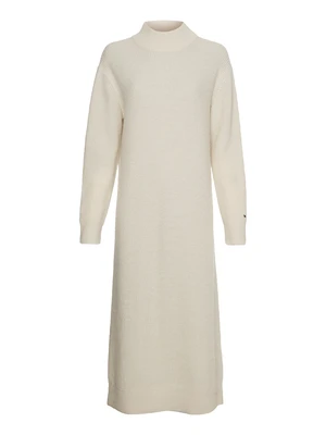 Tommy Hilfiger Dress - ALPACA BLEND LONG MO beige