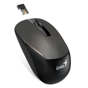 Genius Myš NX-7015, 1600DPI, 2.4 [GHz], optická, 3tl., bezdrátová, čokoládová, 1 ks AA, Blue-eye senzor