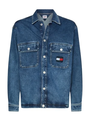 Tommy Jeans Jacket - UTILITY SHIRT JACKET CF6132 blue