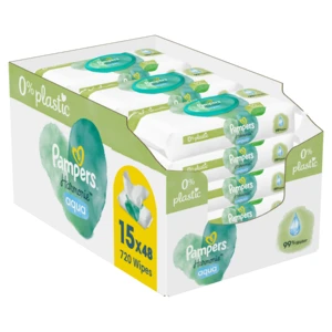 Pampers Harmonie Aqua vlhčené ubrousky 15x48 ks