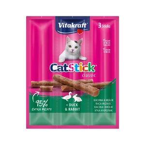 Vitakraft Cat Stick králík a kachna 3x6 g