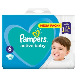 PAMPERS Active Baby plenky vel. 6, 13-18 kg, 96 ks