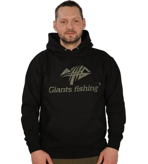 Giants fishing mikina s kapucňou čierna camo logo - xl