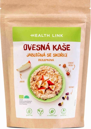 Health link BIO ovsená bezlepková kaša jablkovo - škoricová