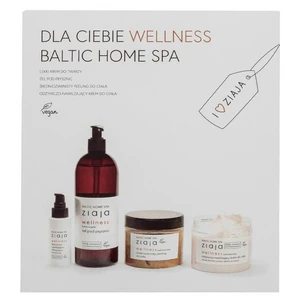 ZIAJA Baltic Home Spa Wellness Set Denní krém 50 ml + Tělový peeling 300 ml + Tělový krém 300 ml + Sprchový gel 500 ml Dárkové balení