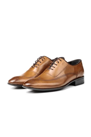 Ducavelli Stylish Genuine Leather Men's Oxford Lace-Up Classic Shoe.