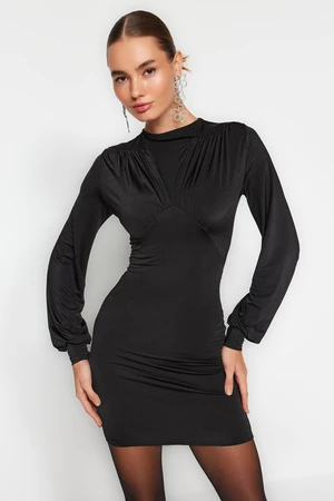 Trendyol Black Knitted Fitted Dress