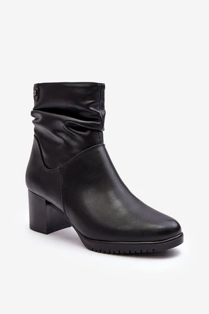 Women's Pressed Ankle Boots - Black Liriam