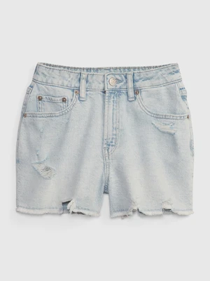 GAP Kids Denim Shorts High Rise Girlfriend Washwell - Girls