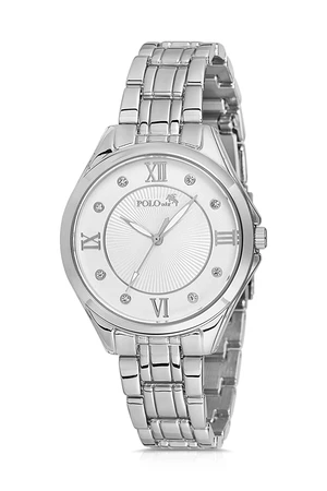 Polo Air Roman Numeral Women's Wristwatch Silver Color