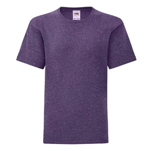 Purple children's t-shirt in combed cotton Fruit of the Loom