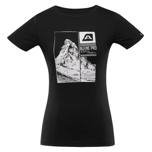 Women's quick-drying T-shirt ALPINE PRO MONENA black variant pa