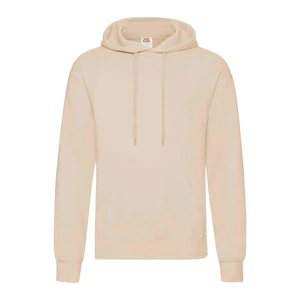 Beige Men's Hooded Sweat Fruit of the Loom