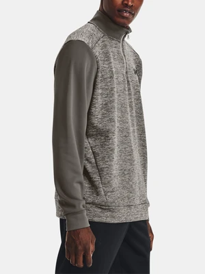 Under Armour Sweatshirt UA Armour Fleece Twist QZ-GRY - Mens