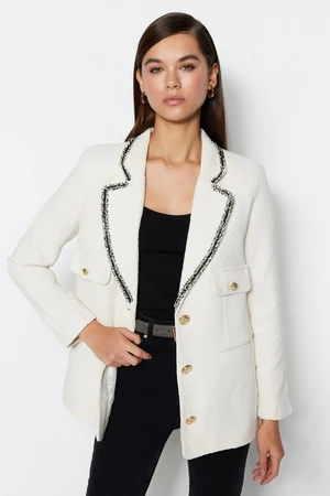 Blazer da donna Trendyol Ecru