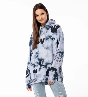 Mr. GUGU & Miss GO Woman's Funky Tie Dye Hoodie OVS-FM 2421