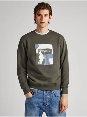 Grey Mens Sweatshirt Pepe Jeans Oldwive Crew - Men