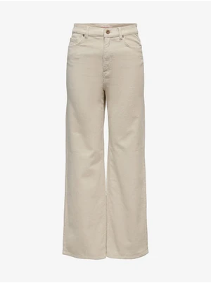 Beige Women's Wide Corduroy Pants ONLY Hope - Ladies