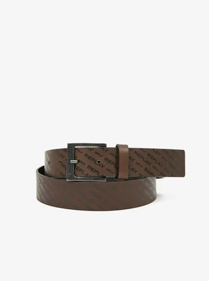 Men's Brown Leather Strap Replay - Men