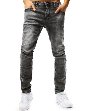 Dark grey men's denim trousers UX2669