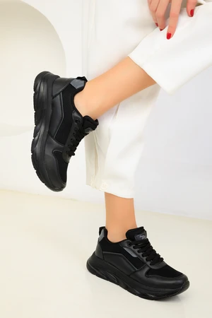 Soho Black-Smoky Women's Sneakers 18596