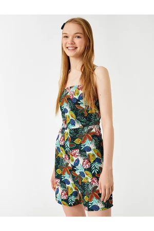 Koton Floral Printed Jumpsuit