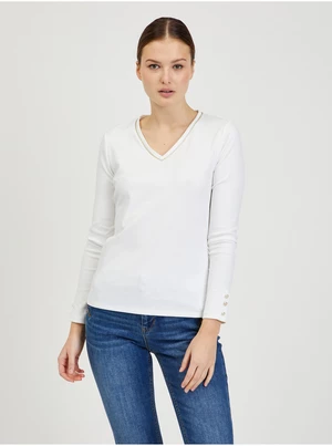 White women's long sleeve T-shirt ORSAY